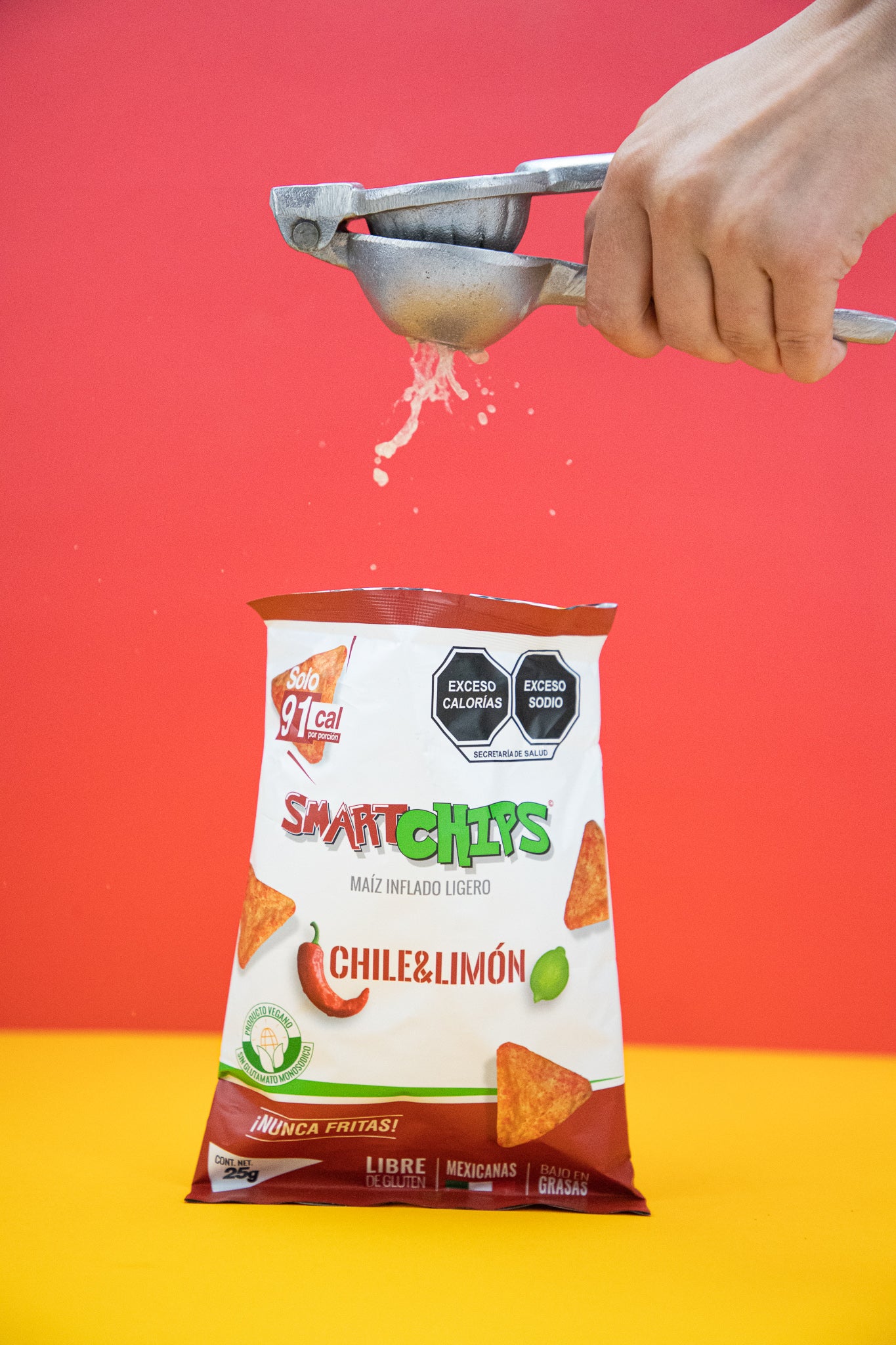 CAJA 20 PZ SMARTCHIPS CHILE LIMON 25 GR