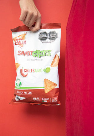 CAJA 20 PZ SMARTCHIPS CHILE LIMON 25 GR