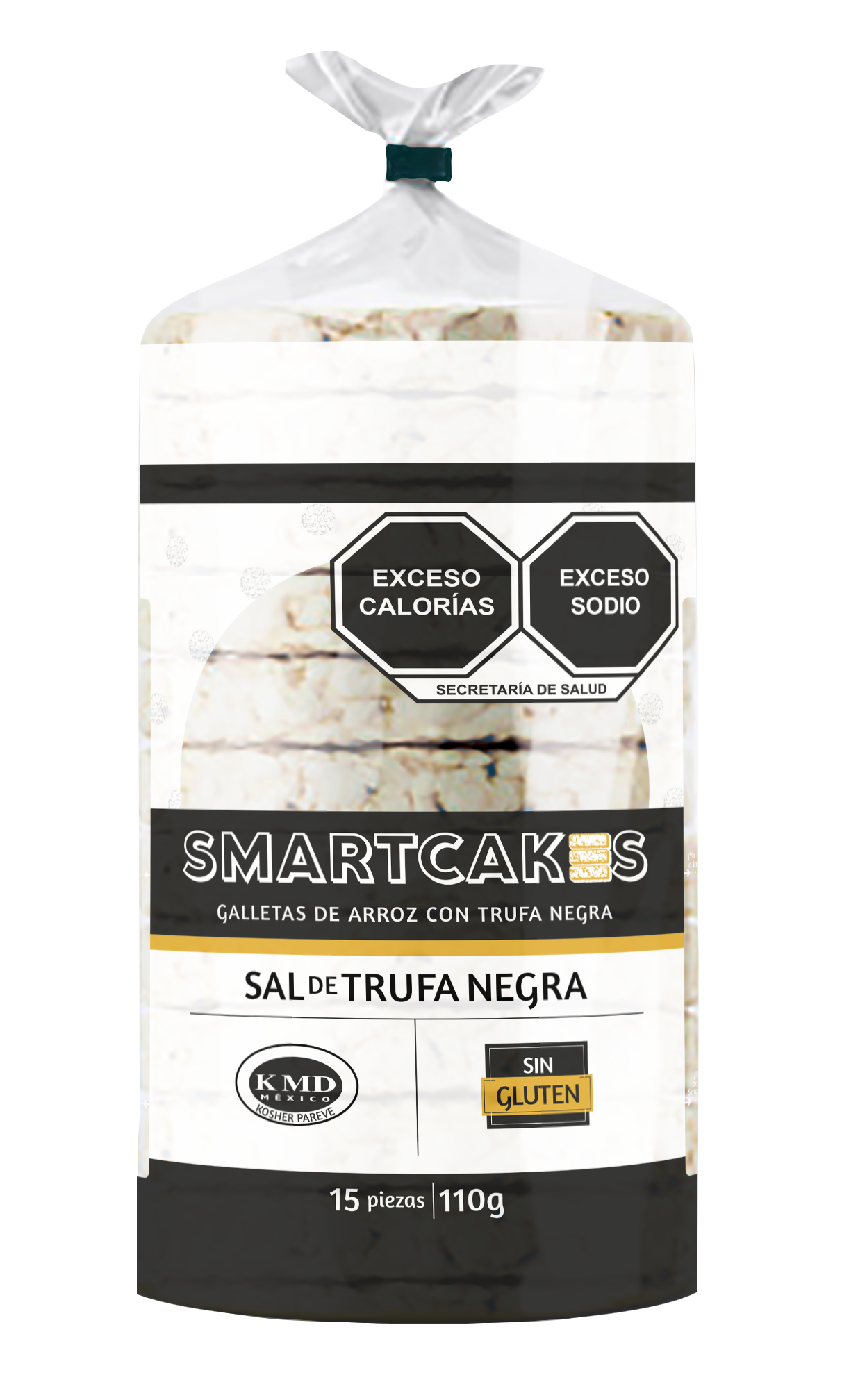 5 PACK smartcakes rice cakes sabor trufa negra