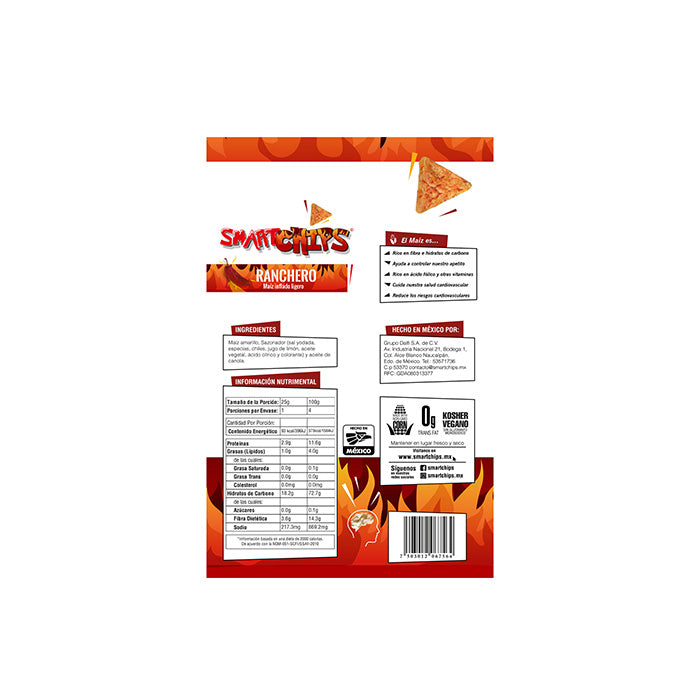 CAJA 20 PZ SMARTCHIPS RANCHERO 25 GR