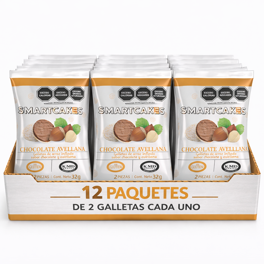 SMARTCAKES CHOCOLATE AVELLANA 12 pack