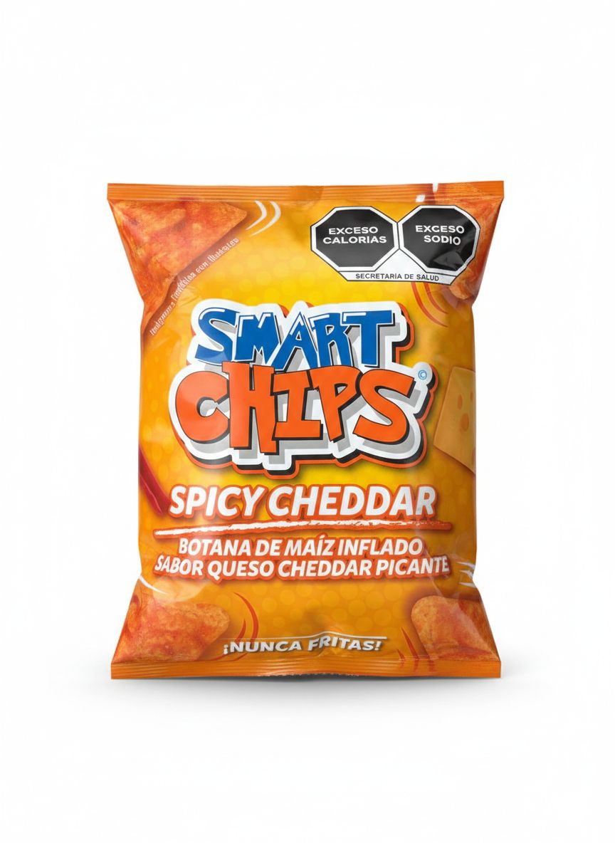 4 pz SMARTCHIPS CHEDDAR Familiar 140 gr