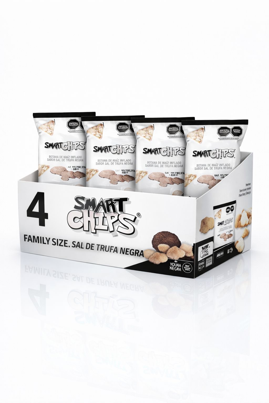 4 pz SMARTCHIPS SAL DE TRUFA NEGRA Familiar