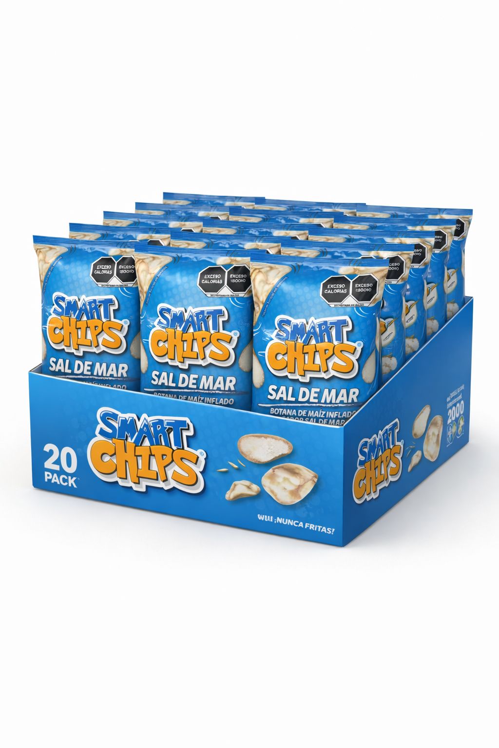 CAJA 20 pz SMARTCHIPS SAL DE MAR 25 gr