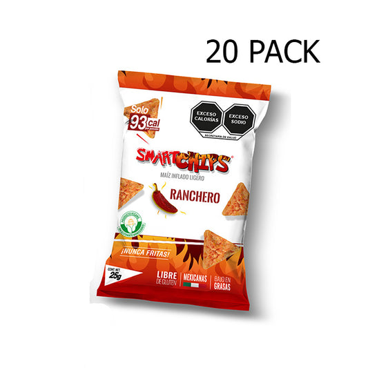 CAJA 20 PZ SMARTCHIPS RANCHERO 25 GR